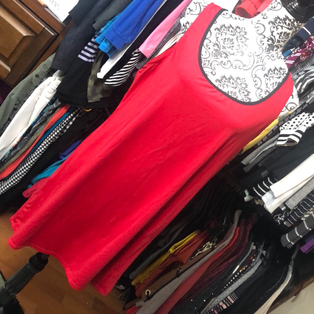 Ralph Lauren red swim cover up